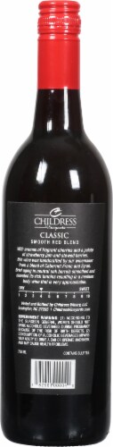Childress Vineyards Classic Smooth Red Blend Perspective: back