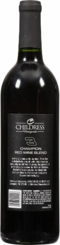 Childress Vineyards Three Red Table Wine Perspective: back