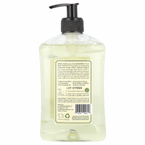 A La Maison Rosemary Mint French Liquid Soap Perspective: back