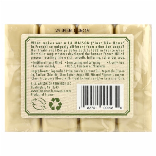 A La Maison Rosemary Mint Bar Soap Perspective: back