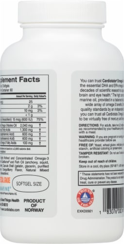 Cardio Tabs Extra Strength Omega-3 + Vitamin D3 Orange Berry Softgels 1300 mg Perspective: back