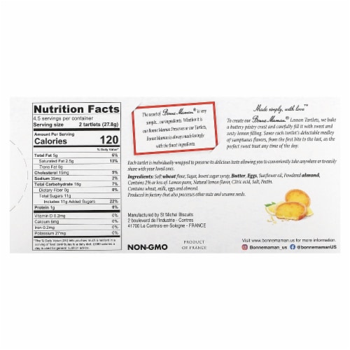 Bonne Maman® Lemon Tartlets Perspective: back