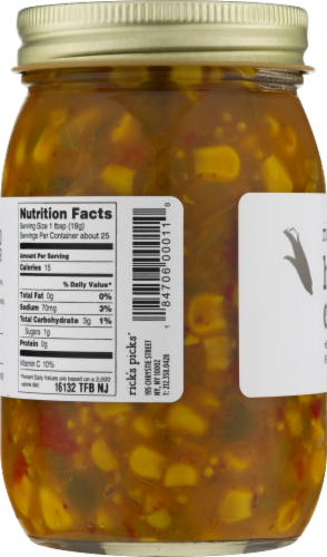 Rick's Picks Handy Corn Relish Perspective: back