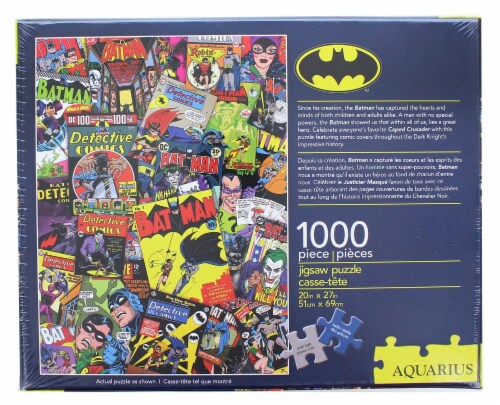 DC Comics Batman Comic Collage 1000 Piece Jigsaw Puzzle Perspective: back