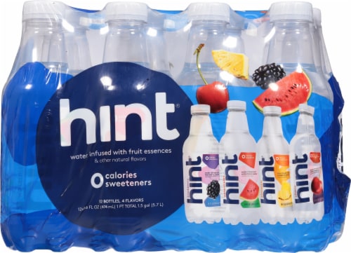 Hint® Variety Flavored Bottled Water Perspective: back