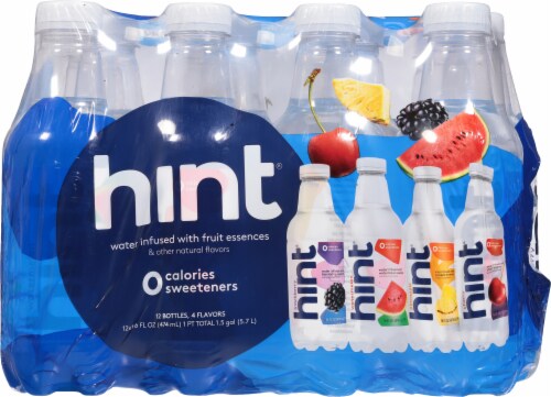 Hint® Variety Flavored Bottled Water Perspective: back