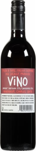 Vino Rosso Washington Red Wine Perspective: back
