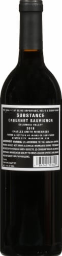 K Vintners Wines of Substance Cabernet Sauvignon Washington Red Wine Perspective: back