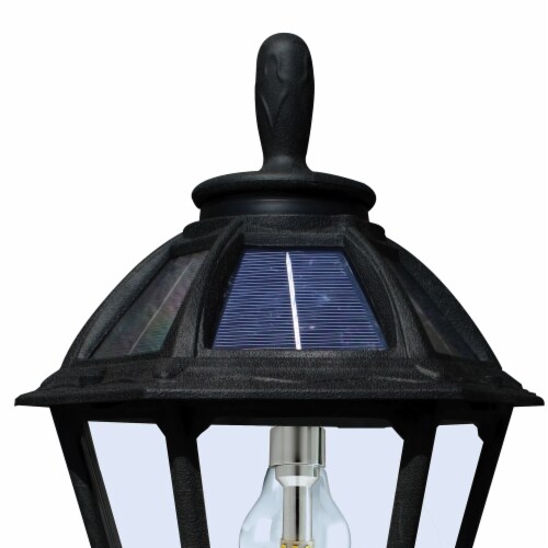 Polaris Bollard Solar Light - Black Perspective: back