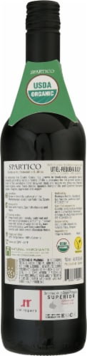 Spartico Tempranillo/Cabernet Organic Wine Perspective: back