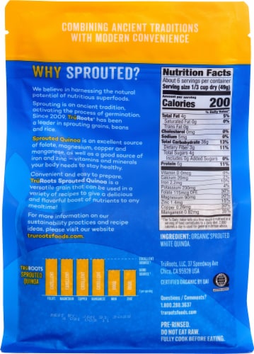 TruRoots® Sprouted Organic Quinoa Perspective: back