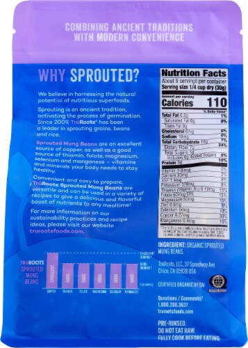 truRoots™ Organic Sprouted Mung Beans Perspective: back