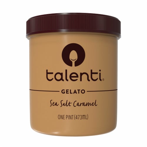 Talenti Non-Gmo Sea Salt Caramel Homemade Dulce de Leche with Chocolate Caramel Truffles Gelato Perspective: back