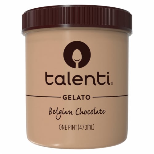 Talenti Non-GMO With Fresh Milk Cream And A Hint Of Vanilla Belgian Chocolate Gelato Perspective: back