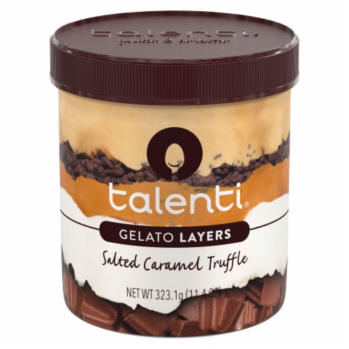 Talenti Salted Caramel Truffle Gelato Layers Perspective: back