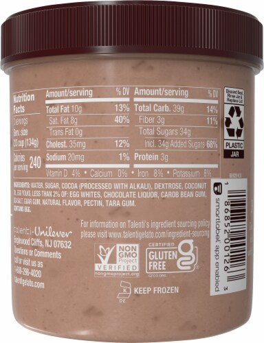 Talenti® Dark Chocolate Dairy-Free Sorbetto Perspective: back