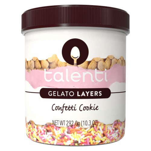 Talenti Layers Confetti Cookie Gelato 1 Pint Perspective: back