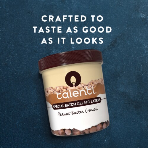 Talenti Layers Peanut Butter Crunch Graham Brown Sugar Vanilla Gelato Pint Perspective: back
