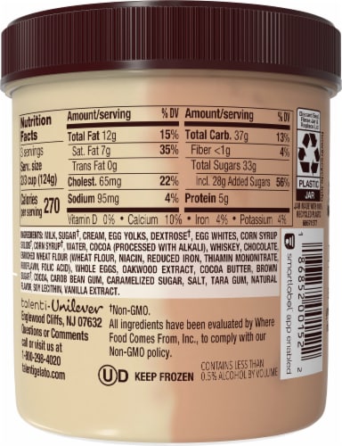 Talenti® Bourbon Fudge Brownie Gelato Perspective: back