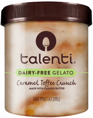 Talenti Caramel Toffee Crunch Dairy-Free Gelato Perspective: back