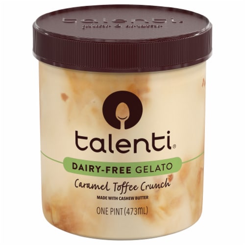 Talenti Caramel Toffee Crunch Dairy-Free Gelato Perspective: back
