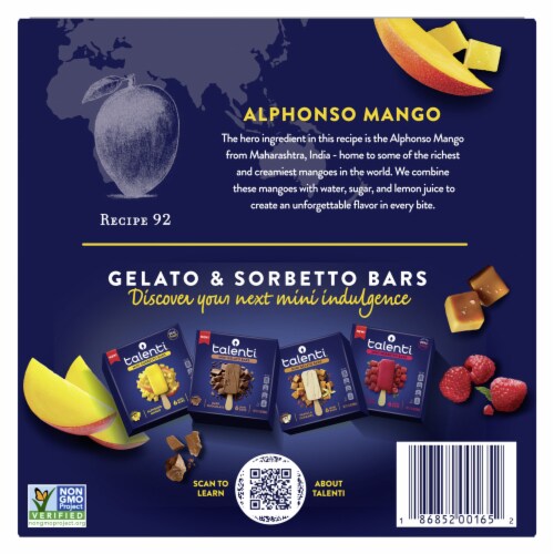 Talenti® Mini Sorbetto Bars Perspective: back
