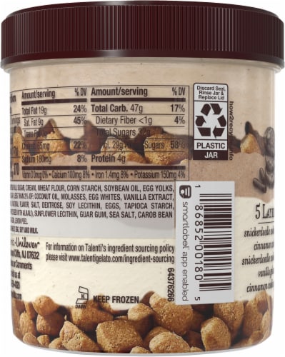 Talenti® Layers Snickerdoodle Ice Cream Pint Perspective: back