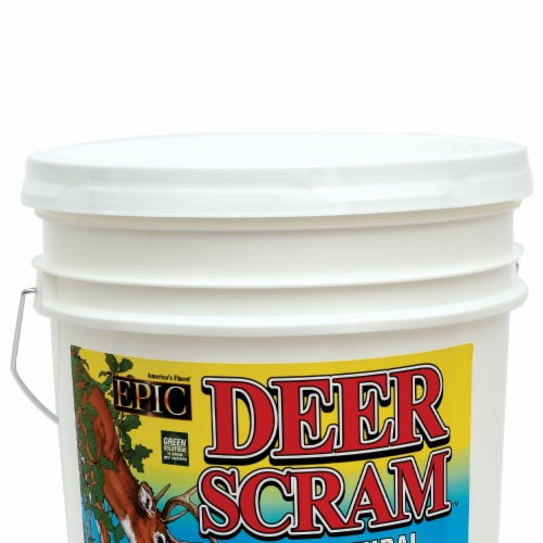 EPIC Deer Scram Outdoor All Natural Granular Animal Repeller, 25 Pound Bucket Perspective: back