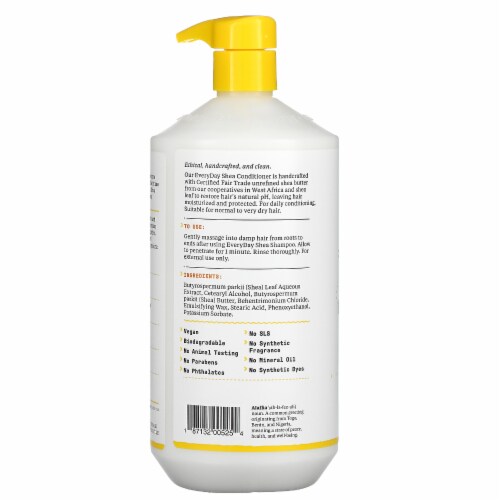 Alaffia Everyday Unscented Conditioner Perspective: back