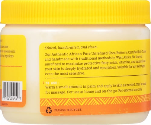 Alaffia® Unscented Pure Unrefined Shea Butter Perspective: back
