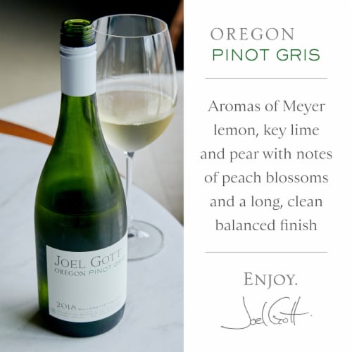 Joel Gott Oregon Pinot Gris White Wine Perspective: back