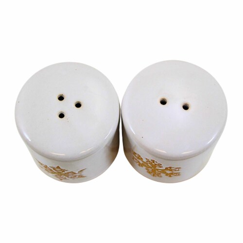 Primitives By Kathy Winter Salt And Pepper Shaker Set 2.75in, Seasoning Snowflake Perspective: back