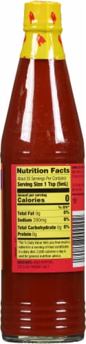 Red Rooster Hot Sauce Perspective: back