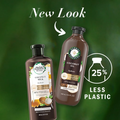 Herbal Essences Coconut Oil Hydrating Conditioner with Camellia Oil and Aloe Vera for all Hair Types Perspective: back
