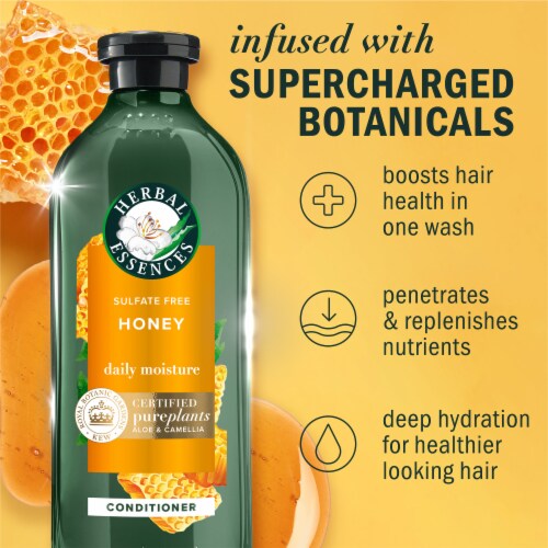 Herbal Essences Honey Daily Moisture Conditioner with Camellia Oil and Aloe Vera Sulfate Free Perspective: back