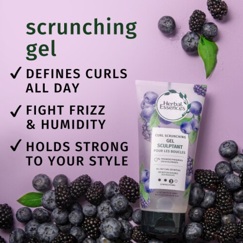 Herbal Essences Curl Scrunching Hair Spray Gel, 24-hour Hold and Frizz Control Perspective: back