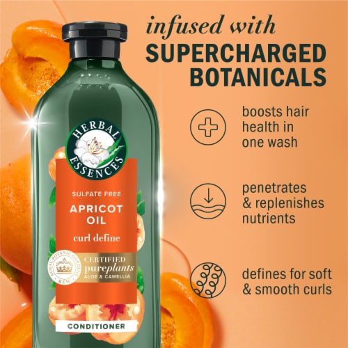 Herbal Essences Apricot Oil Conditioner with Camellia Oil and Aloe Vera Sulfate Free Perspective: back