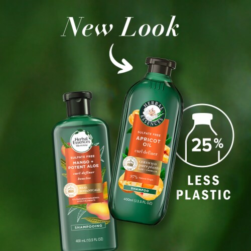 Herbal Essences Apricot Oil Shampoo with Camellia Oil and Aloe Vera Sulfate Free for all Hair Types Perspective: back