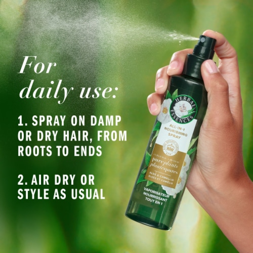 Herbal Essences All-in-1 Nourishing Spray with Aloe and Camellia Flower Oil Perspective: back