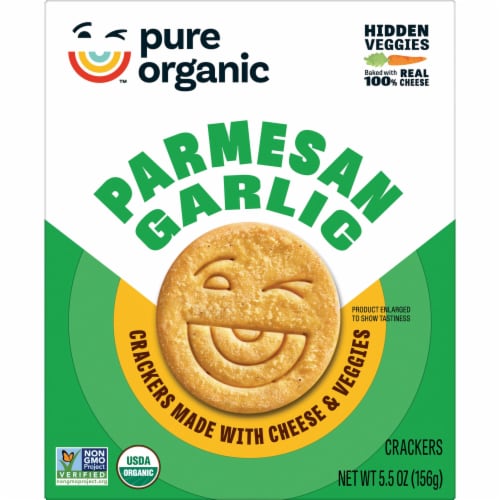 Pure Organic™ Parmesan Garlic Crackers Perspective: back