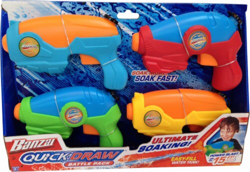 Banzai Quick Draw Water Blaster Battle Perspective: back