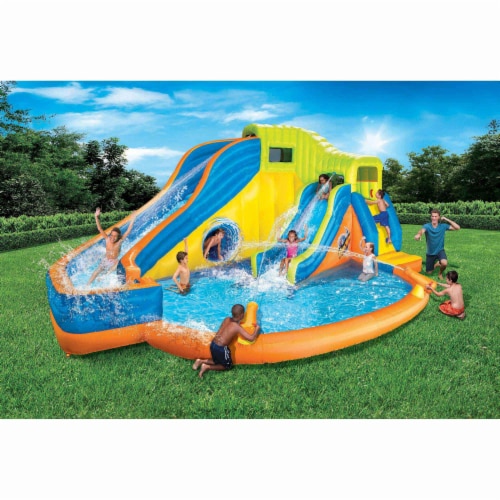 Banzai Pipeline Twist Kids Inflatable Backyard Waterpark Activity