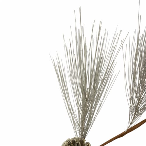 Northlight 40  Brown and Gray Long Needle Pine Cone Artificial Christmas Spray Perspective: back