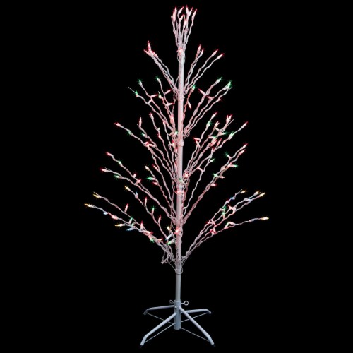 6' Lighted Christmas White Birch Twig Tree Outdoor Decoration - Warm White  LED Lights 