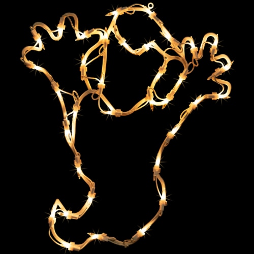 Northlight 15 Lighted Ghost Halloween Double Sided Window Silhouette Decoration Perspective: back