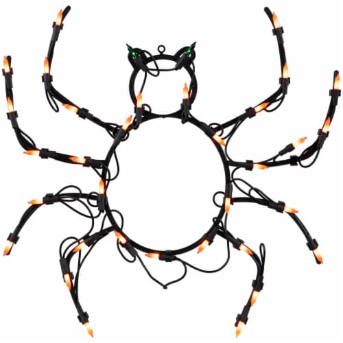 Northlight 15 Lighted Spider Halloween Window Silhouette Decoration Perspective: back