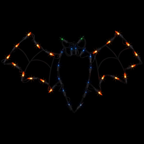 Northlight 15 Lighted Bat Halloween Window Silhouette Decoration Perspective: back