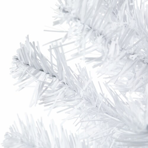 Northlight 24 White Balsam Pine Mini Artificial Christmas Tree - Unlit Perspective: back