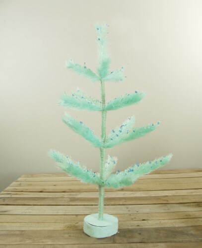 Northlight 2.5' Pastel Green Sisal Pine Artificial Easter Tree Perspective: back