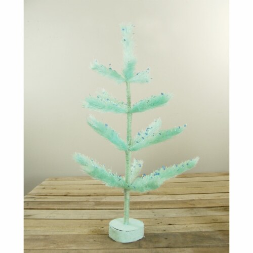 Northlight 2' Pastel Green Pine Artificial Easter Tree - Unlit Perspective: back
